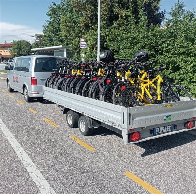 Bike Shuttle Rossetto – Transportdienst für Fahrräder und Gepäck auf dem Alpe-Adria-Radweg